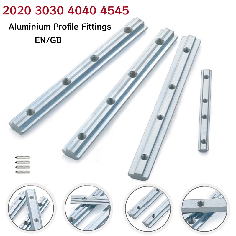 Aluminum T-Slot Profile - وصلة داخلية مستقيمة لقضبان الألومنيوم V-Slot