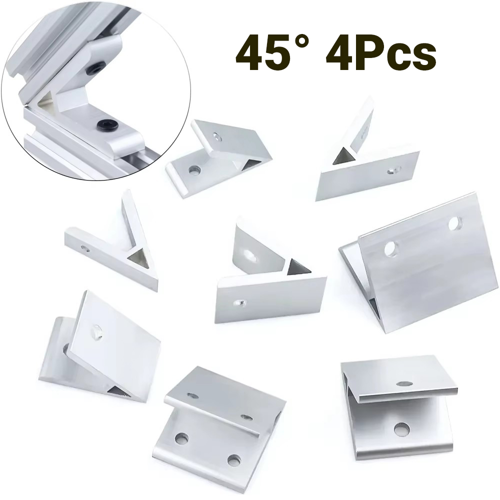 Aluminum T-Slot Profile - 4 قطعة 45 درجة زاوية قوس