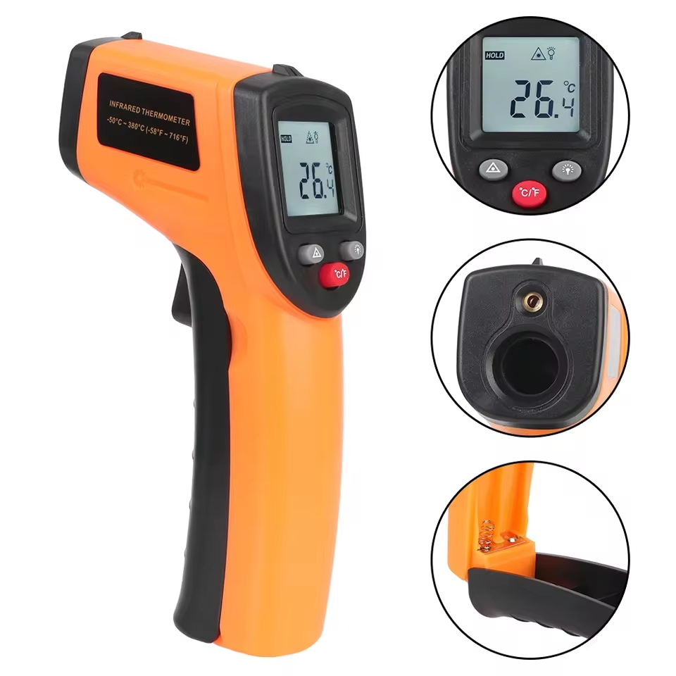 Industrial Infrared Laser - جهاز قياس الحرارة الرقمي بالأشعة تحت