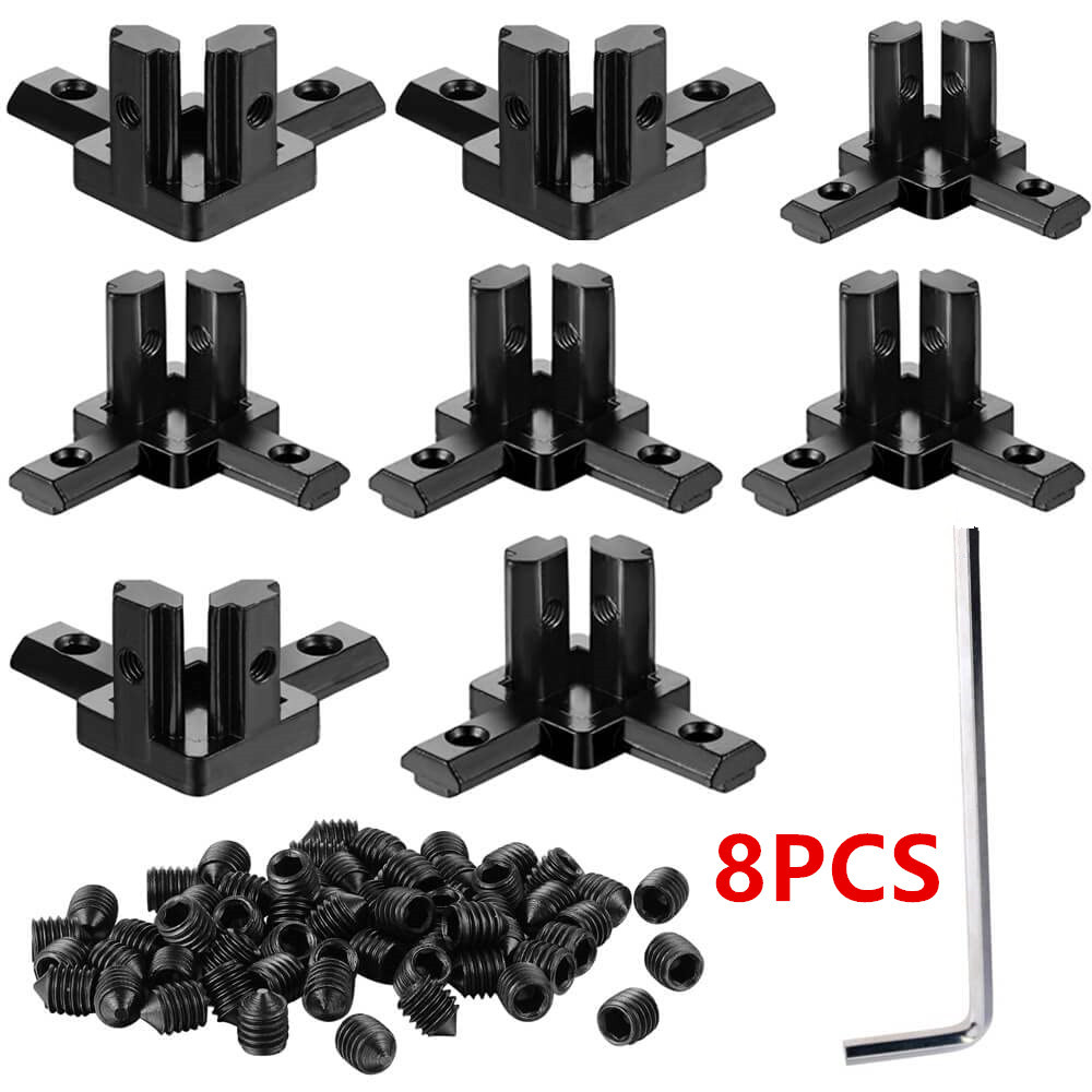Aluminum T-Slot Profile - 8 قطع من دعامات الزاوية المصنوعة