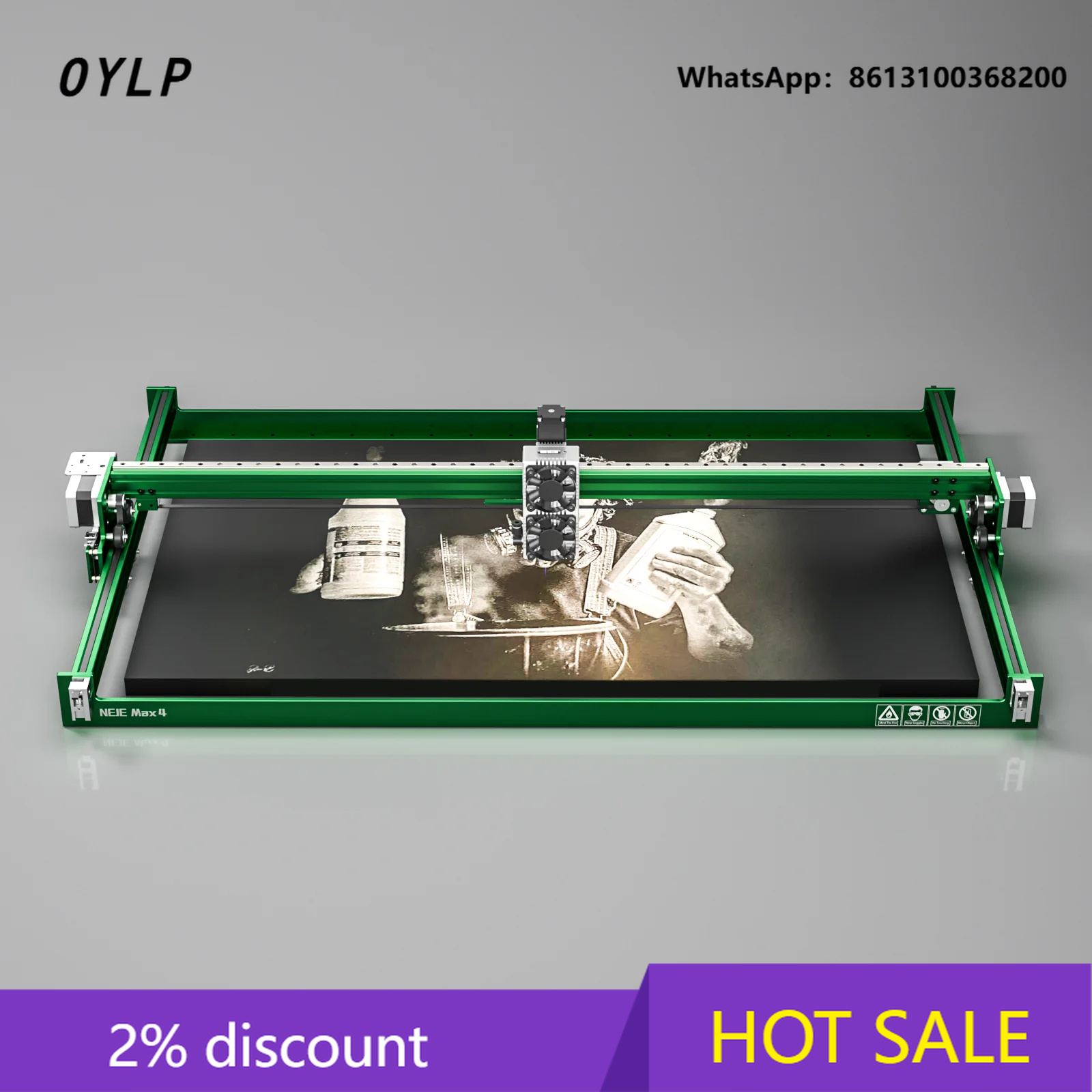 Industrial Laser Engraver For Wood - آلة نقش بالليزر OYLP Max 4