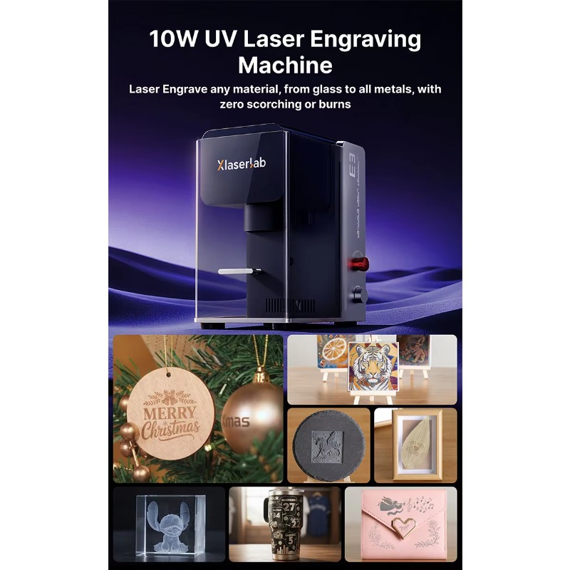 آلة نقش بالليزر فوق البنفسجي E - مراجعة Industrial Laser Engraver For Wood وسعره