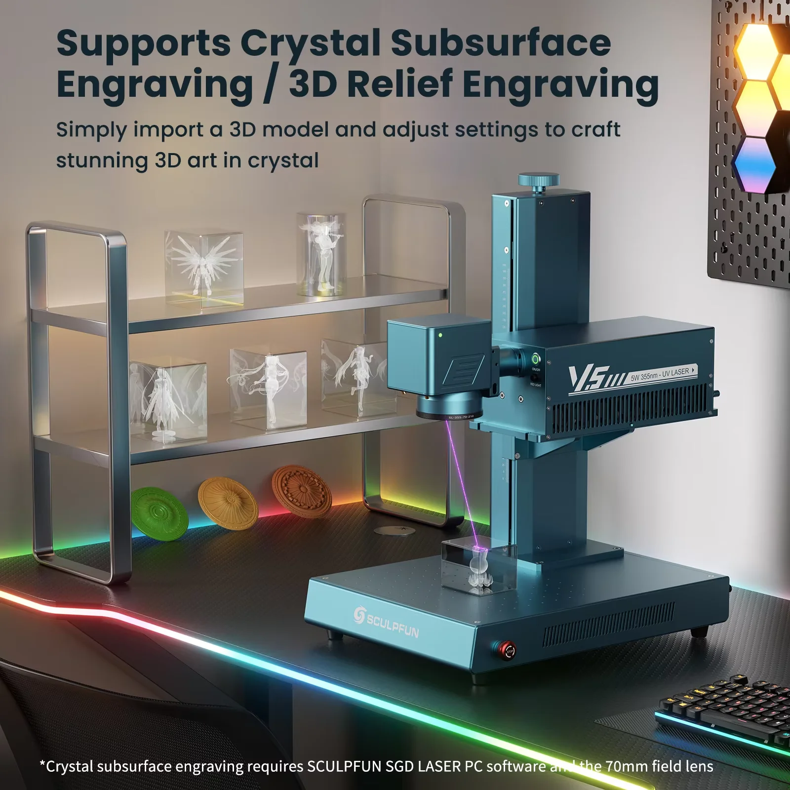 ماكينة النقش بالليزر SCULPFUN  - مراجعة Industrial Uv Laser وسعره
