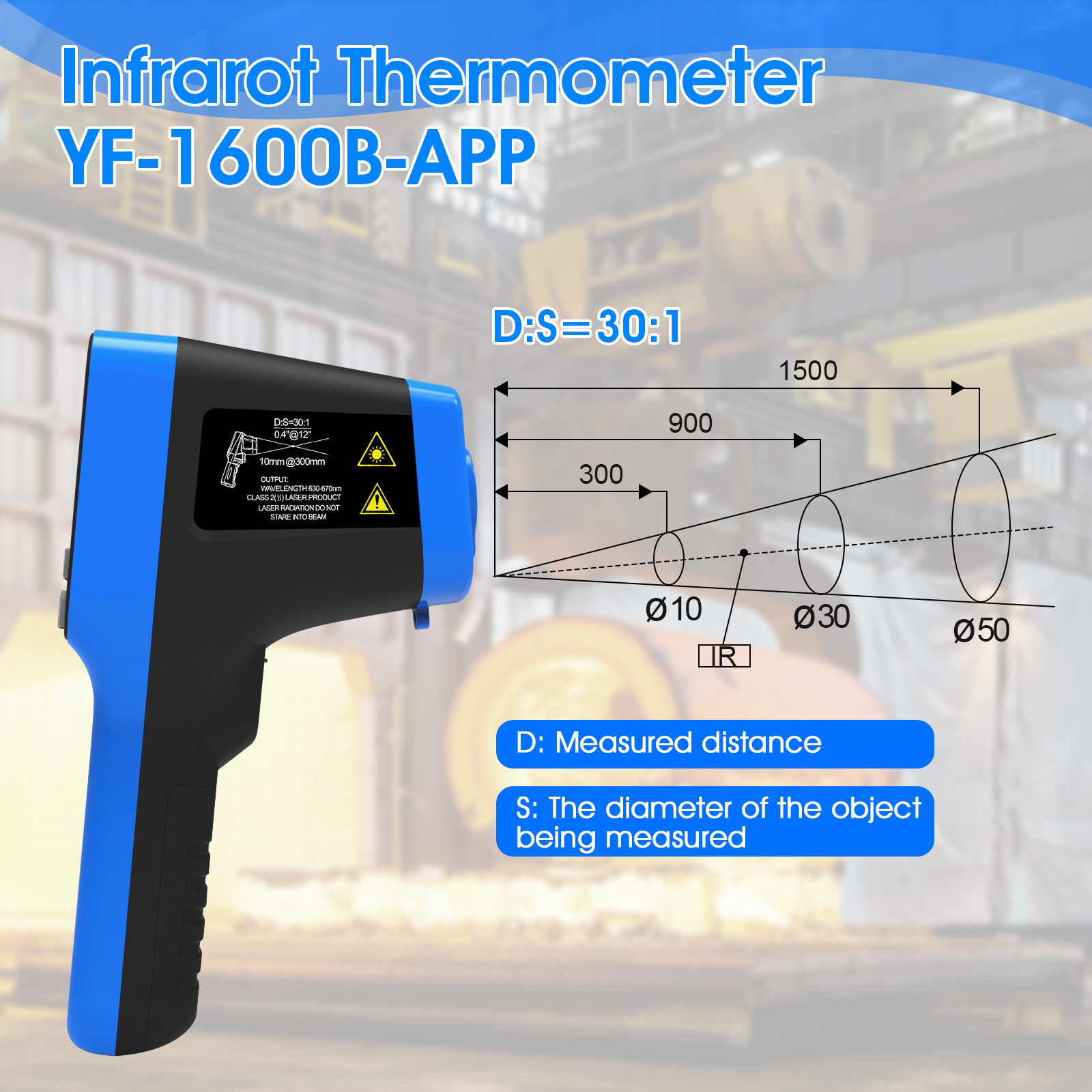 مسدس قياس الحرارة الصناعي -50  - مراجعة Industrial Laser Types وسعره