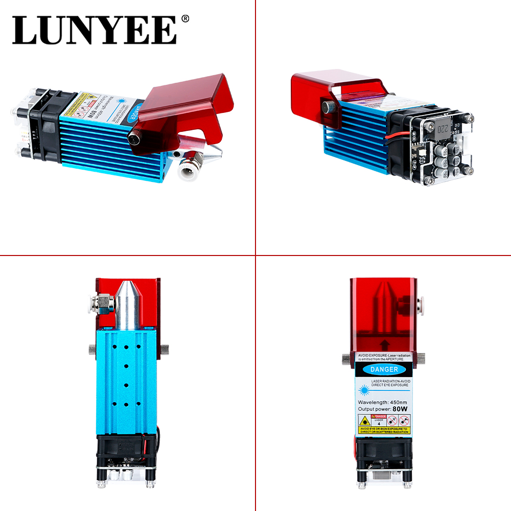 وحدة ليزر LUNYEE 80 وات 40 وات - مراجعة Industrial Laser Cutter وسعره