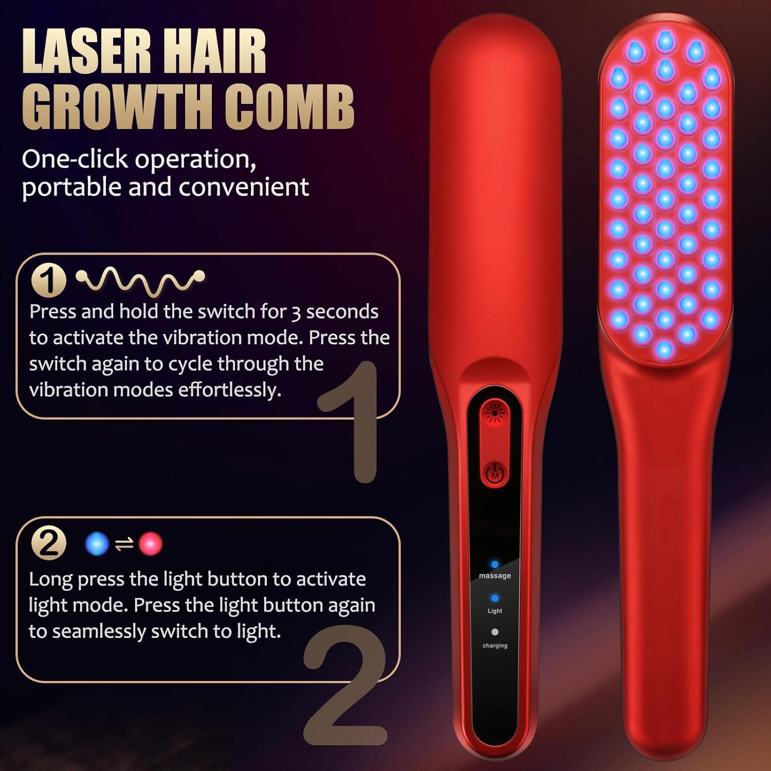 مشط نمو الشعر بالليزر، علاج نم - مراجعة Industrial Laser Beam وسعره