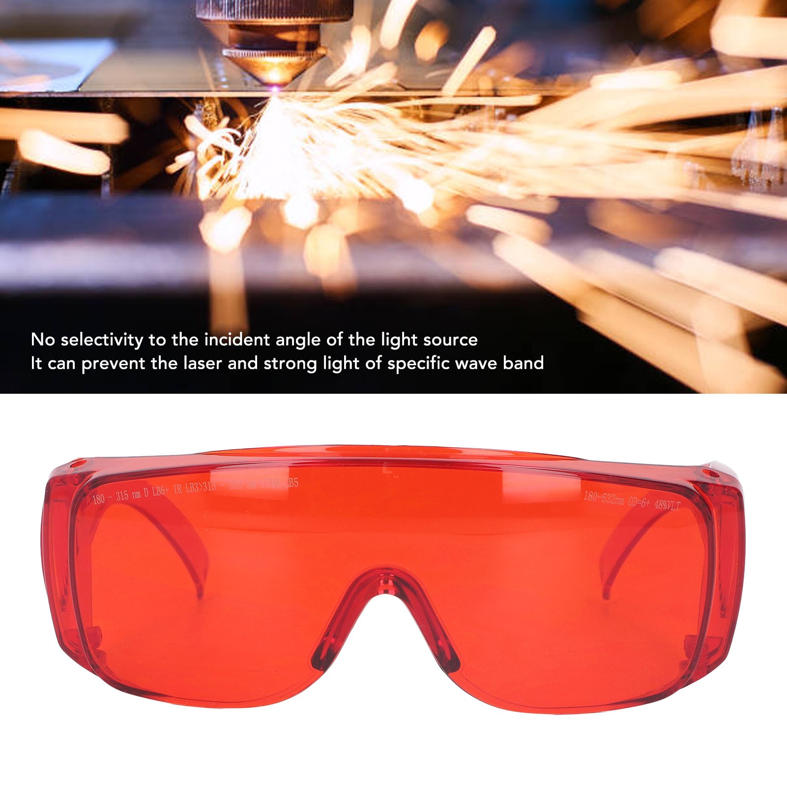 نظارات ليزر حمراء 180 إلى 532  - مراجعة Industrial Laser Glasses وسعره