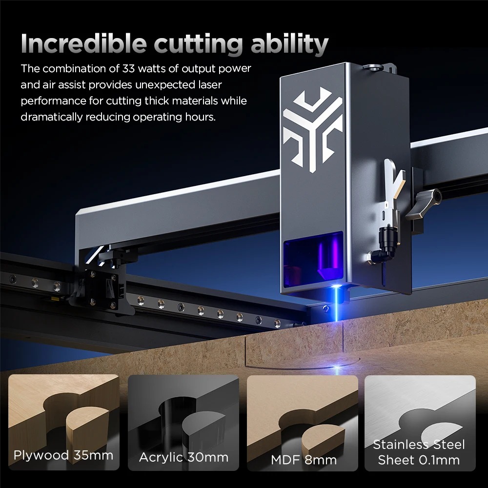 ماكينة نقش بالليزر ACMER P2 بق - مراجعة Industrial Laser Engraver For Wood وسعره