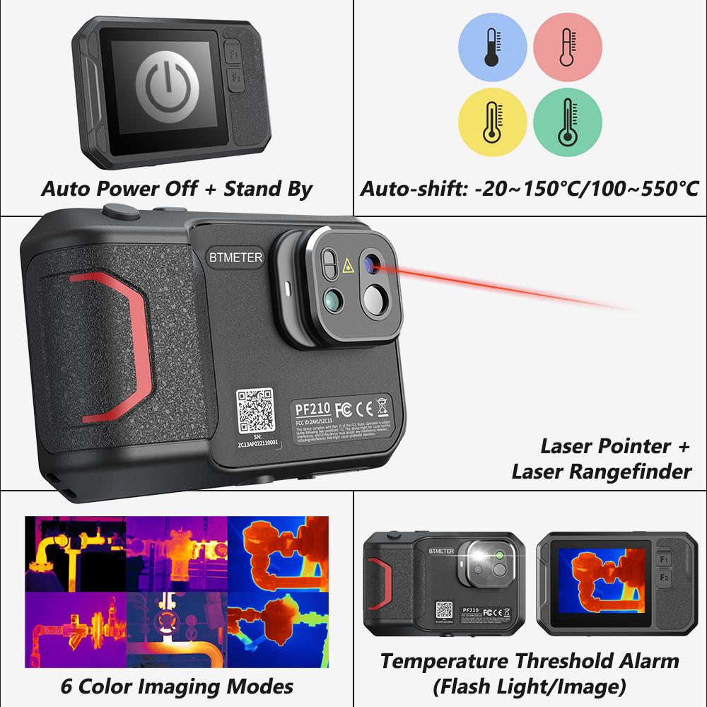 كاميرا حرارية محمولة باليد 256 - مراجعة Industrial Infrared Laser وسعره